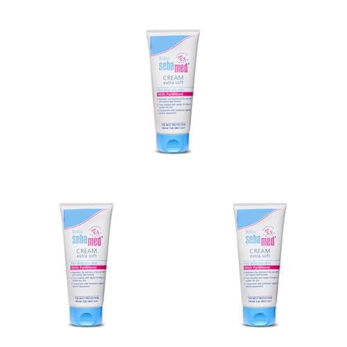 Image of Sebamed Baby Cream Extra Soft|pH 5.5|Ideal for Dry Skin|200 ml (Pack of 3)