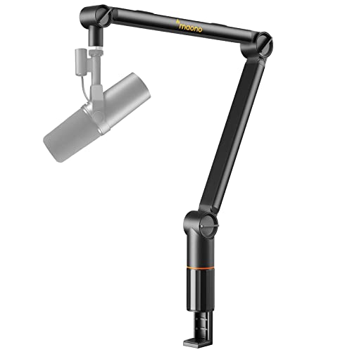Image of Maono Microphones Boom Arm, Upgraded Version BA90 Stand Arm Stand with 3 /8 inch to 5 /8 inch Screw Adapter Clip Compatible with Maono,Rode,Blue Yeti, HyperX QuadCast,and other Mic