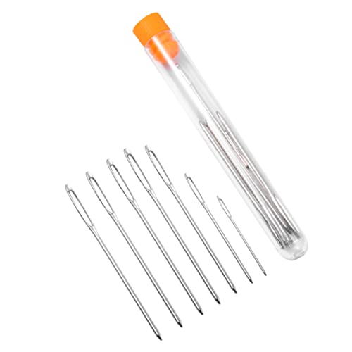 ULDIGI Embroidery Needles Large Eye 36pcs Hand Sewing Needle Set for Women Includes Storage Bottle