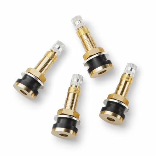 Image of CKAuto TR618A Tubeless Air Liquid Tractor Clamp-in Valve Stems, 4 Pcs /Pack | Fits Standard 0.625 inch Rim Holes, For Tubeless Tires, Industrial Agricultural Tractor Wheels