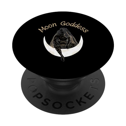 Moon Goddess, Tarot Card her Triple Moon Wiccan Pagan PopSockets PopGrip Interchangeable