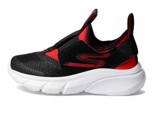 Skechers Kids Skech Faster - Reczo Sneaker, Black/Red, 11 Little Kid - image 5