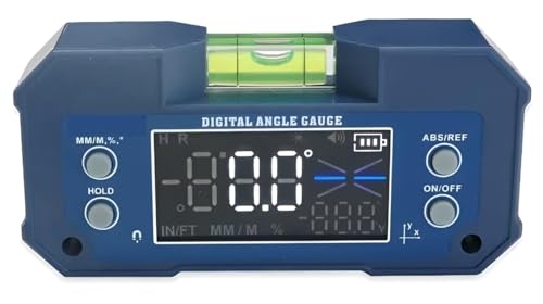 Image of 400mAh Rechargeable Mini Digital Protractor Inclinometer Compact Digital Angle Finder Level Dual Axis Angular Measurer Digital Meter (digital angle meter)