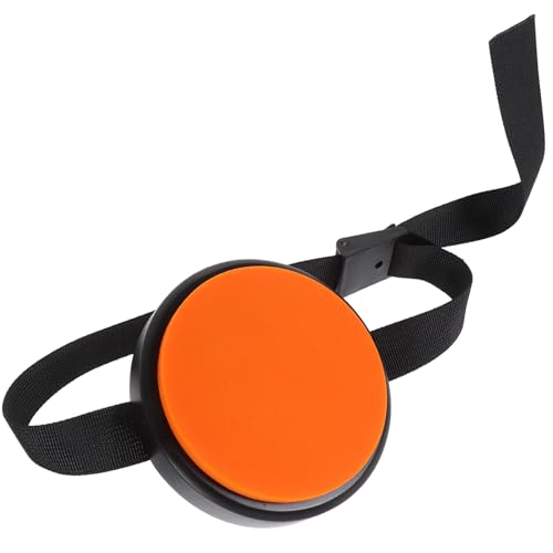 Pad de batterie pour jambe en silicone noir avec sangle réglable pour entraînement à la maison