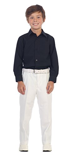 Image of Gioberti Boys Long Sleeve Solid Dress Shirt