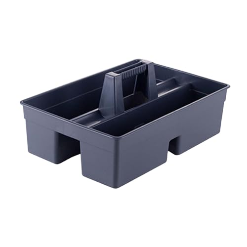 Dualoai Cesta de Almacenamiento de la Cesta de colección de Herramientas de Canasta de Limpieza de Mano para restaurantes para Restaurante, Gris Oscuro, Medio