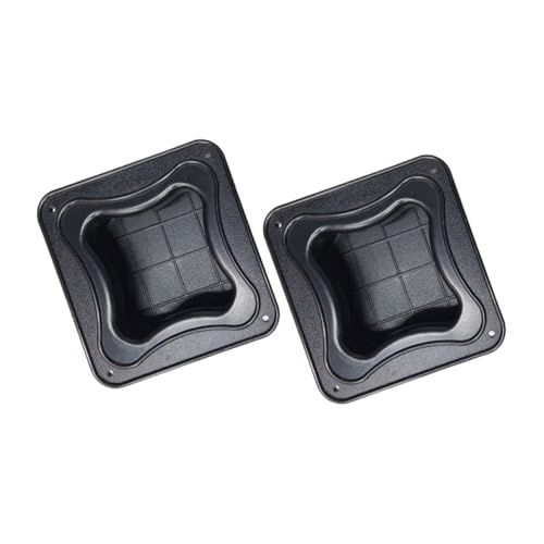 BIUDECO 2pcs Recessed Speaker Handles Amplifier Plastic Carry Handles for Convenient Stage Speaker Transport Easy Installation Compatible Systems