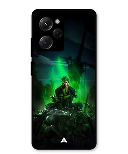 Image of Premium Anime 1 Case for Poco X5 Pro (Glossy Finish) Soft-Touch Metal TPU Back Cover, Shockproof, Designer, Aesthetic Mobile Phone Case