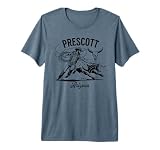 Prescott Arizona Rodeo Bull Rider Steer Wrangler Cowboy Premium Tri-blend T-Shirt