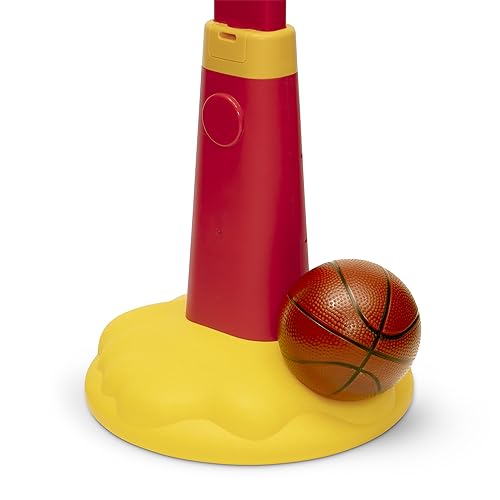 Image of Delta Children Disney Mickey Mouse Plastic Basketball Set - Includes Basketball Hoop, 1 Basketball and Ball Pump, Red /Black