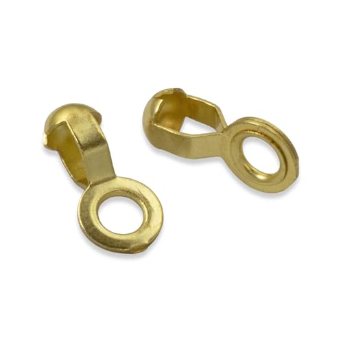 Brass Ball Chain #6 Lamp/Fan Pull Loop Connectors,
