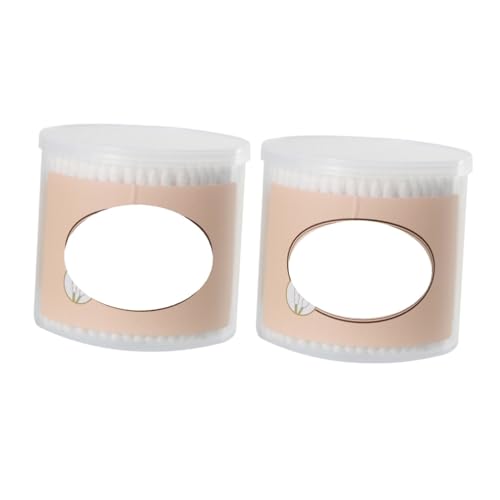 Healeved Double Cotton Stick Swabs 600pcs Makeup Tools Large Gentle Cotton Tips White