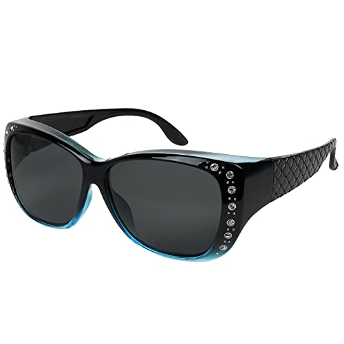 Sunglasses that Fit Over Glasses for Women UV Protection Polarize...