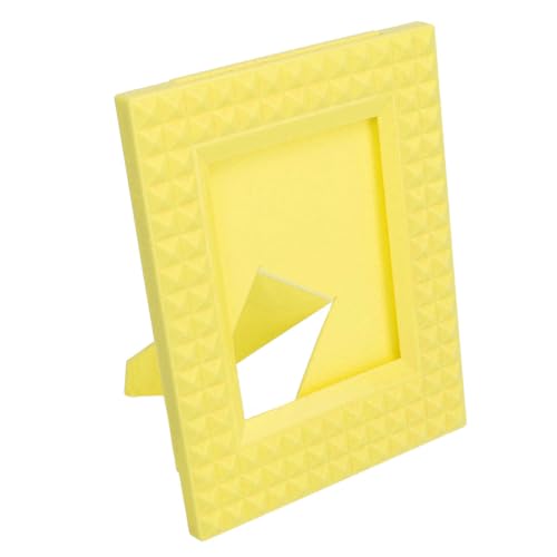 Mini Cornici per Foto da 4.3x3.3 Pollici plastica Robusta da Tavolo per Esposizione di Foto 12 11 9 8 7 Decorazione per Casa e Ufficio YELLOW
