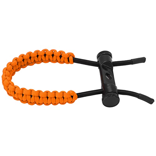 Milltrip Bow Wrist Sling, Archery Compound Bow Wrist Sling Wrist Strap Cord Rope for Training Exercising Hunting Accessories(Orange)