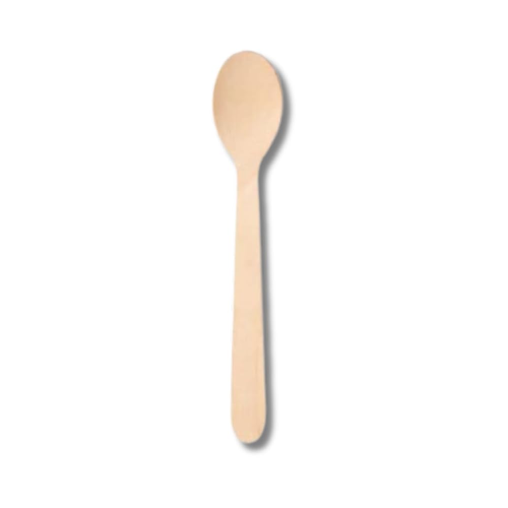 Cucchiaini Monouso in Legno 11 cm 100 Pezzi