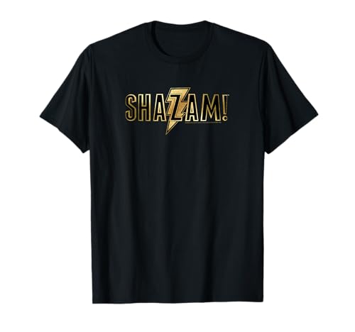 Shazam Movie Shazam! Gold Logo T-Shirt