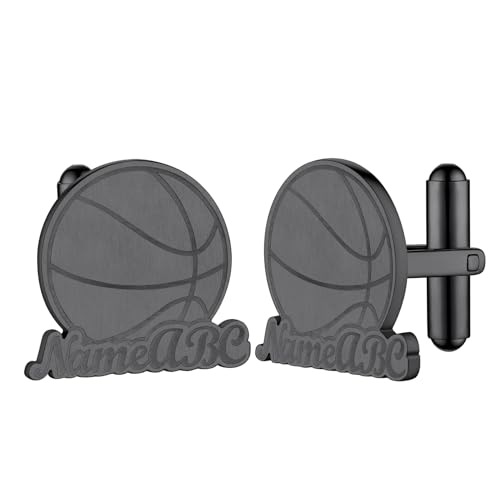Mancuernillas personalizadas para hombre con número y nombre miniatura 1
