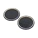 Stylish Car Cup Holder Pad, Seamless Cleaning, Stain and Scratch Protection, Eye Catching Glow, Carbon Fiber Black