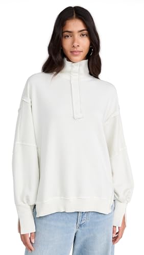 Free People Womens Camden Henley Grey Opal Large
