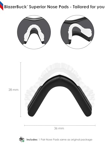 Image of BLAZERBUCK Replacement Nose Pads Nose Pieces for Oakley M Frame Series Sunglasses - White