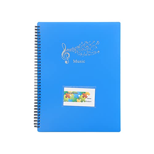 ITODA 9' X 12' Sheet Music Folder Allow Annotations 60 Pages Sheet Music Binder Spiral Notebook...