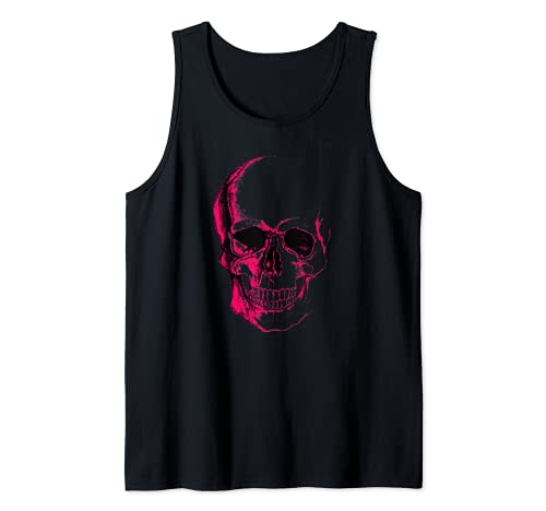 Totenkopf-Grafik in Pink Tank Top Totenkopf-Grafik in Pink Tank Top