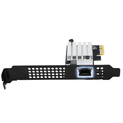 QINGFAN Tarjeta de Red PCIE4.0 1X 10Gbps con Puerto RJ45 para Transferencia de Datos Rápida y Baja Latencia miniatura 4