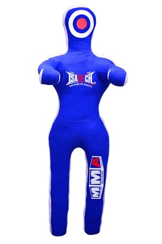 Isatech MMA Training Dummy, Professional Grappling Dummy for Combat Sports, Blue, 4ft (48