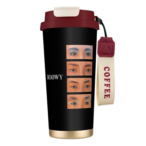 タンブラー ボウイ Boowy Boowy グッズ 水筒 コーヒーカップ コンビニカップ ステンレスボトル 保温保冷 ストロー付き 持ち運び 直接ドリップ 大容量 おしゃれ プレゼント