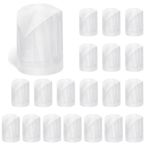 NACHLYNN Chef Hats for Kids White Disposable Paper Chef Hats Suitable for Events Baking Cooking Pizza Parties (20)