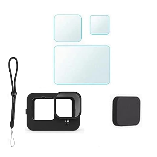Películas de vidro Protetoras Capa Silicone e Tampa da lente Para Gopro Hero 9 Hero 10 Hero 11 Black Hero 12 Black
