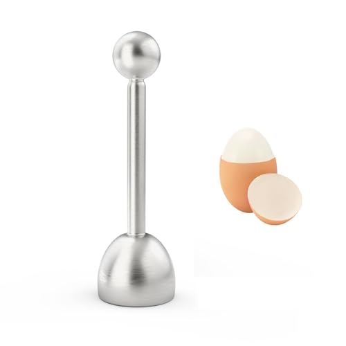 HUATEEN Edelstahl Eieröffner & Eierschneider Eierköpfer Eierschneider Eier Cutter Eier Schneidegerät 3-in-1 Küchenhelfer Eierköpfer für perfekte Frühstückseier - Rostfreier Eierpiekser & Eierstecher