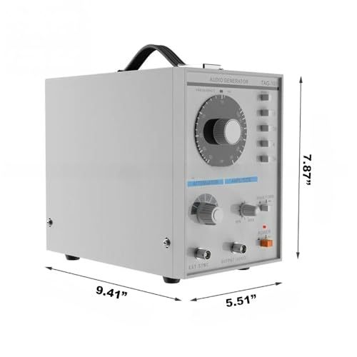 Image of Generic Signal Generator, 10Hz-1MHZ Adjustable Signal Generator, Low Frequency Generator, Sine Wave & Square Wave, Accuracy ±5%, 110V (TAG-101)