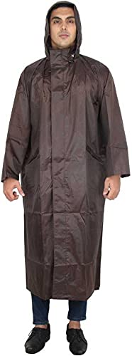 HOT DEALZZ Solid Men Raincoat Brown