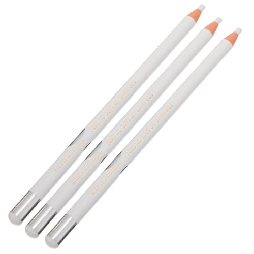 Healeved 3 Piezas Lápiz Delineador Blanco para Ojos Resistente al Agua de Larga Duración para Maquillaje de Ojos y para y Profesional