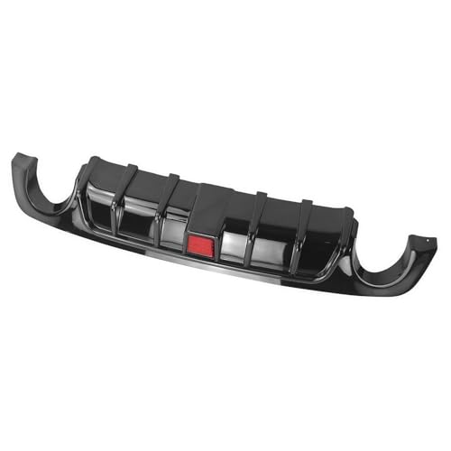 Difusor de Parachoques Trasero Compatible with Coche, alerón de Maletero, Divisor con lámpara LED, Compatible con Infiniti Q50 2018-2023(Gloss Black)