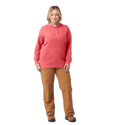 Dickies Women's Size Plus Heavyweight Wordmark Fleece Pullover