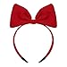 Luhaomisky 1Pc Red Fashion Cute Bow Headband Bowknot Hair Hoops Bands Headpiece Hairband for Women and Grils, Christmas Birthday Party Decorations Accessories Easy to Wear,Headbands Hair Accessories