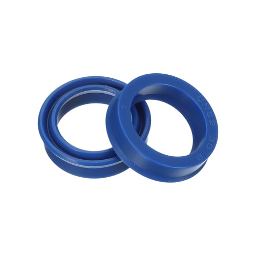 PATIKIL UN Radial Shaft Seal 22mm ID x 30mm OD x 8mm Width, 2 Pcs PU Oil Seal for Industry Bearing Shaft Pumps Piston Cylinder, Blue