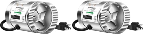 Image of VIVOSUN 4 inch Metal Inline Fan 100 CFM, Exhaust Fan for Home Ventilation (Pack of 2)