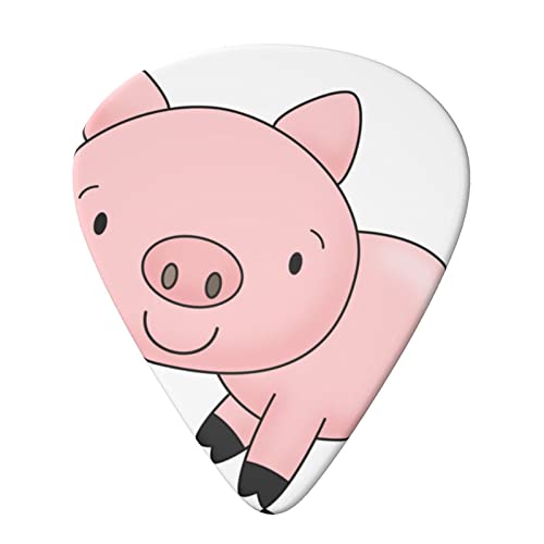 Cartoon Pig Lot de 6 médiators pour guitare acoustique, guitare électrique, basse, ukulélé – fins, moyens et épais. - Les Beatles, Paul McCartney, John Lennon, RIngo Starr, George Harrison Cartoon Pig Lot de 6 médiators pour guitare acoustique, guitare électrique, basse, ukulélé – fins, moyens et épais. – Image 4