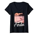Photo Gallery donna fenicottero aruba maglietta con collo a v Photo Gallery donna fenicottero aruba maglietta con collo a v