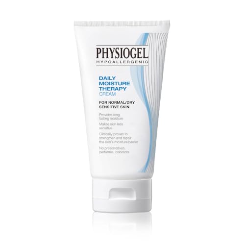 Physiogel Daily Hydrating Facial Moisturizer Lightweight Cream, 72 hrs Hydration for Dry & Sensitive Skin, Korean skin care, Fragrance-Free, Non-Comedogenic, Dermatologist-Tested, Ceramide, Squalane.
