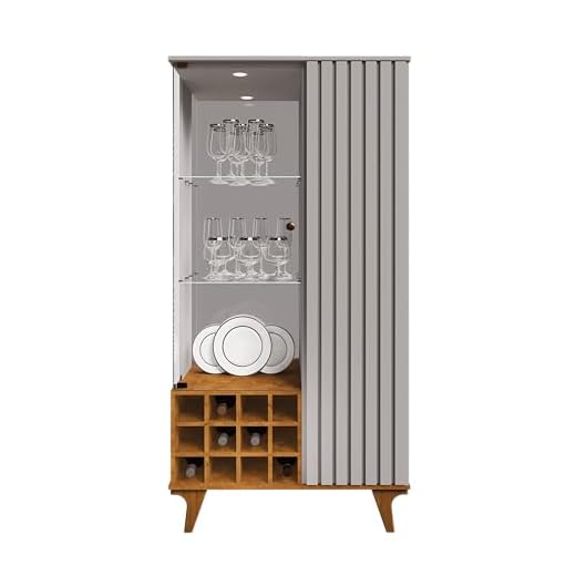 Cristaleira com Adega e Iluminação LED