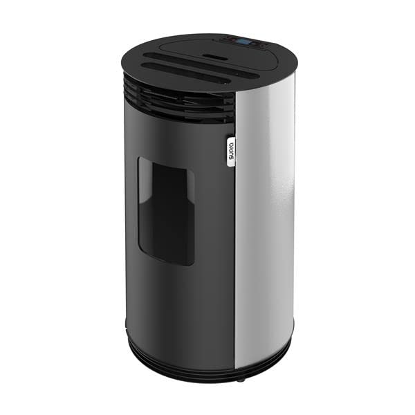 Poêle à granulés SUPRA ODAYA8GRIS – 8 kW – Étanche – Rendement 91,2% – Sortie concentrique – Trémie 20 kg – Double porte acier/fonte – AGS...