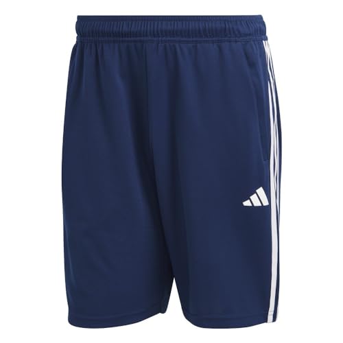 Image of adidas Tr-ES PIQ 3Sho Men Blue Training Shorts Size -