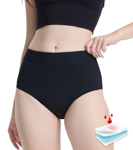 Period Swimwear Leakproof Bikini Bottoms Full Coverage Menstrual Swimsuit for Women Teens Girls