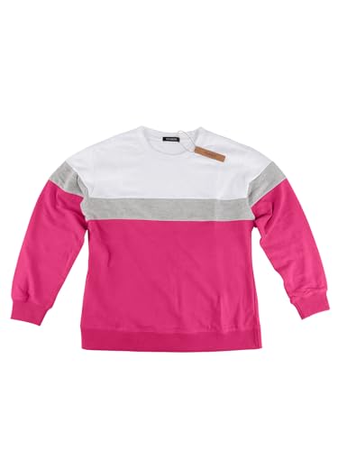 Image of PGANDS Womens Crew Neck Color Block /Solid Sweatshirts Tops Long Sleeve Casual Pullover Cute Lightweight Loose Tops