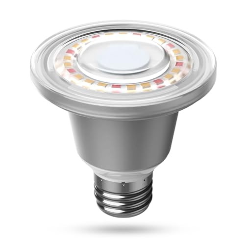 SANSI 60W Equivalent LED Grow Light Bulb, BR20 12W Full Spectrum Plant Light Bulb E26 Base...